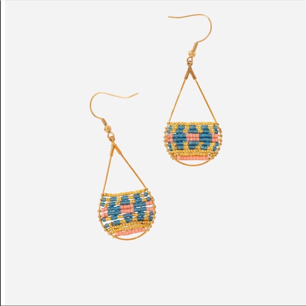 Noonday Collection Beaded Blitz earrings.
